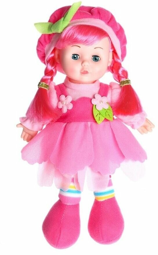 Кукла мягконабивная Малышка Мэри 31 см, со звуком, в платье
