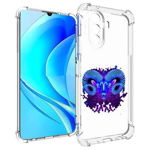 Чехол MyPads знак зодиака овен 2 для Huawei Nova Y70 / Nova Y70 Plus (MGA-LX9N) / Huawei Enjoy 50 задняя-панель-накладка-бампер чехол mypads знак зодиака водолей 2 для huawei nova y70 nova y70 plus mga lx9n huawei enjoy 50 задняя панель накладка бампер