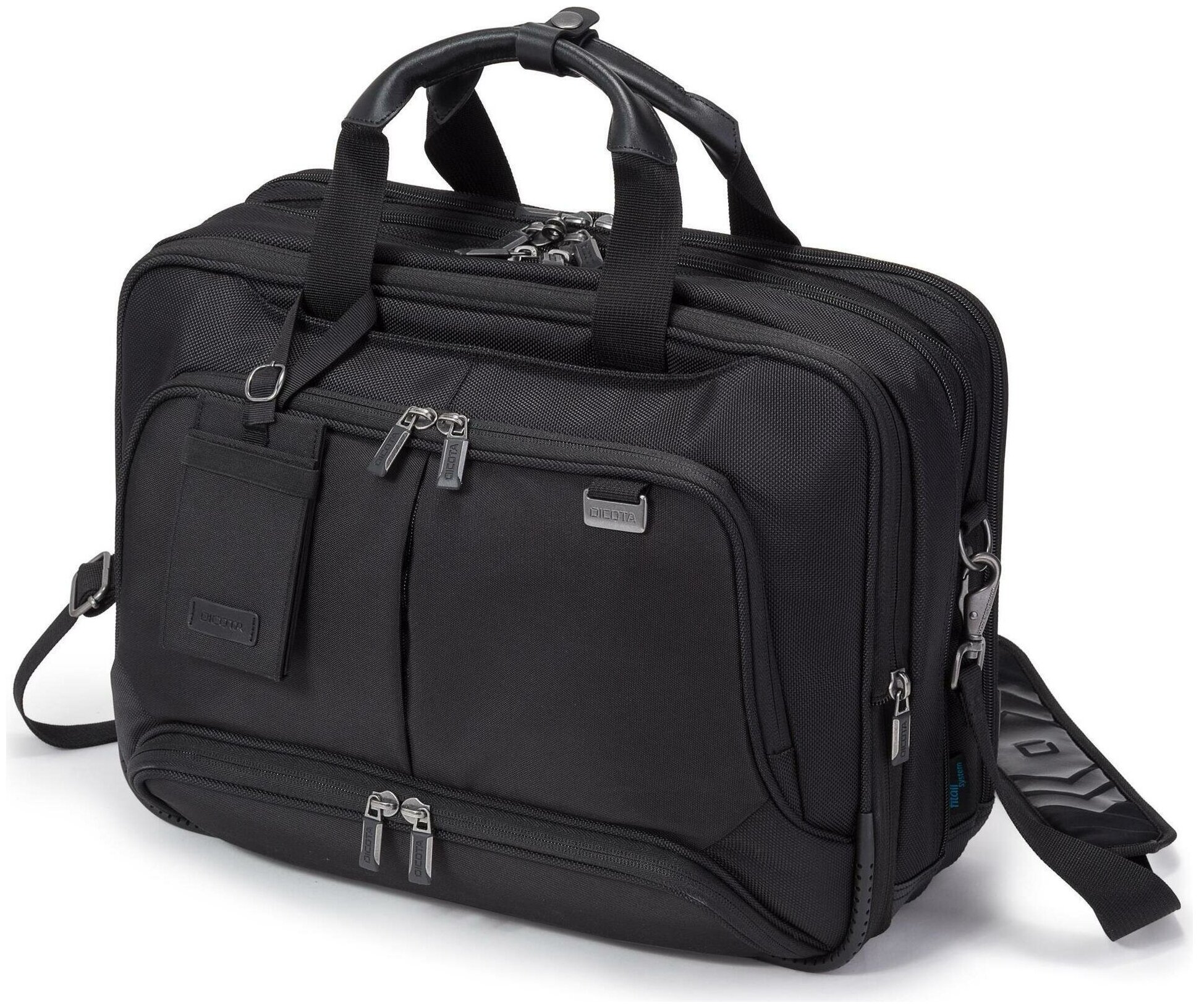 DICOTA Eco Top Traveller Twin PRO - Notebook-Rucksack - 39,6 cm - 35,60cm (14") - 15.6" - Schwarz (D30844-RPET)