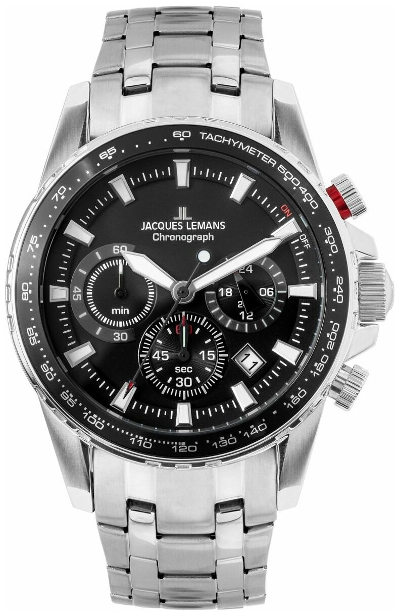 Наручные часы JACQUES LEMANS Sports, стальной