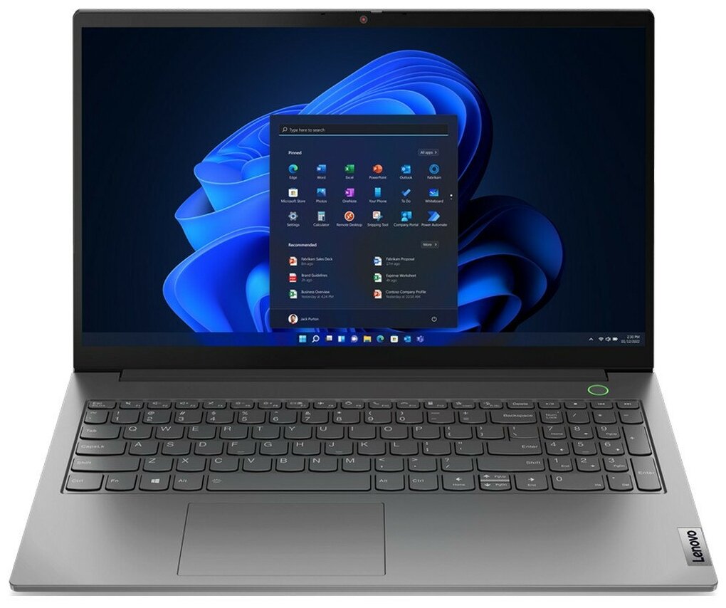 Ноутбук Lenovo Thinkbook 15 G4 IAP, 15.6", IPS, Intel Core i5 1235U, DDR4 8ГБ, SSD 256ГБ, Intel Iris graphics, серый (21dj000cua)