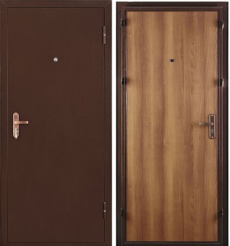 Дверь металлическая спец PRO антик медь, 960*2050, правая - фотография № 1