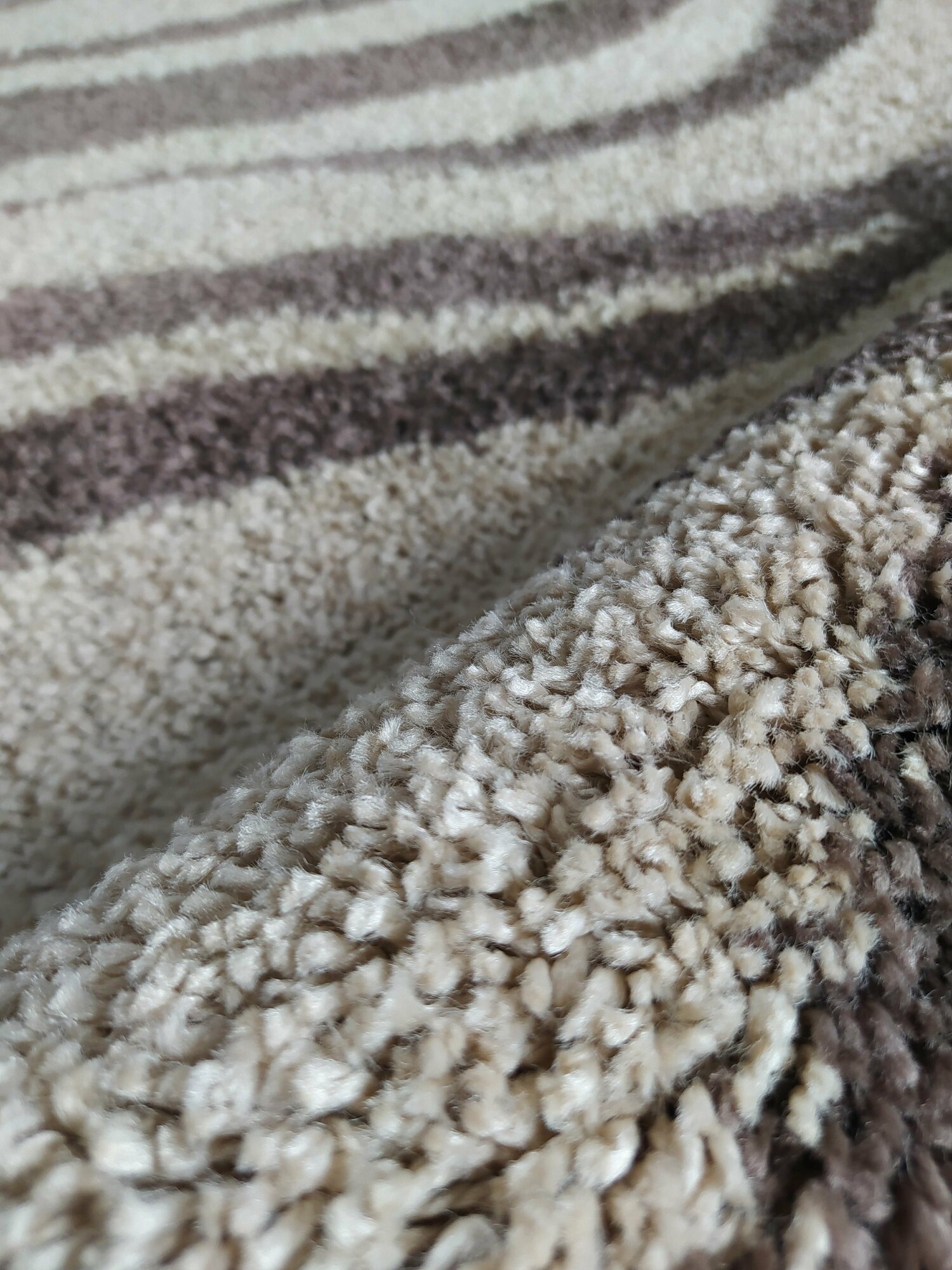 Ковер жаккардовый Шегги Витебские ковры SH/36/59 прямоугольный 0,8х1,5м бежево-коричневый - фотография № 2