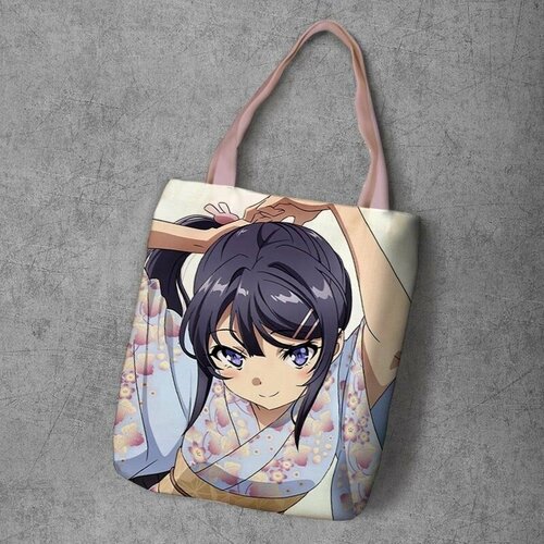 фото Сумка шоппер anime dakimakura, фактура рельефная, мультиколор