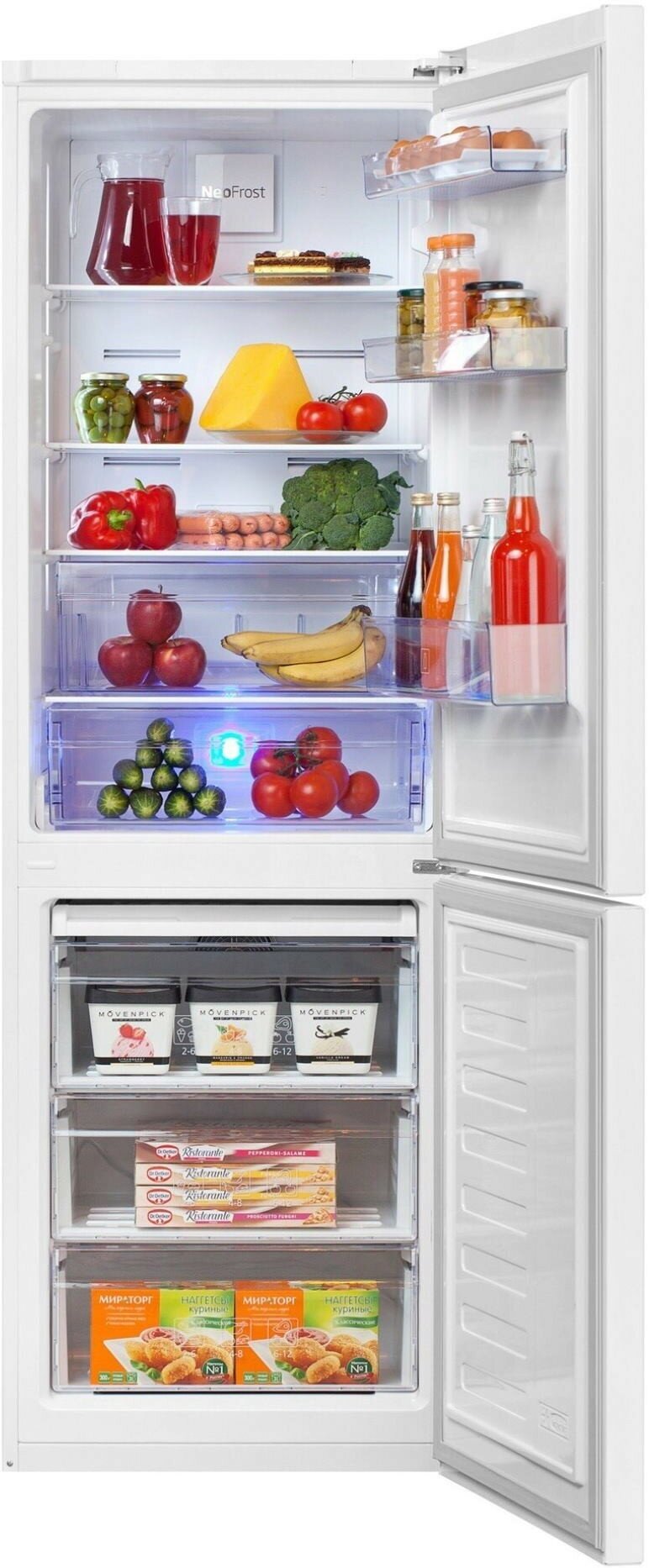Холодильник с морозильником Beko - фото №2