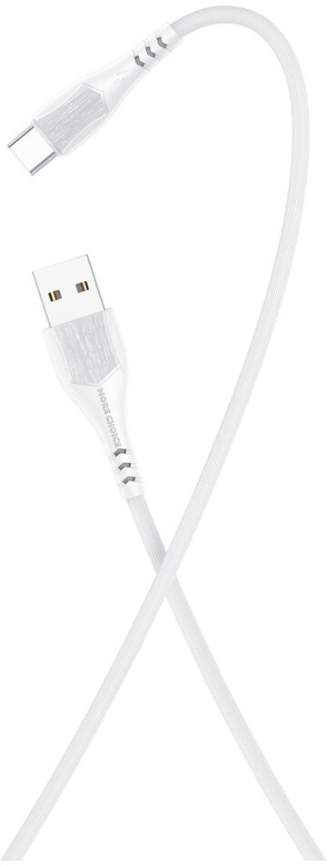 Кабель интерфейсный More Choice USB 2.4A для Type-C TPE 1м White - фото №5