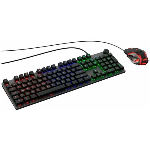 Клавиатура + мышь Oklick GMNG 500GMK клав: серый/черный мышь: черный/серый (1546797)