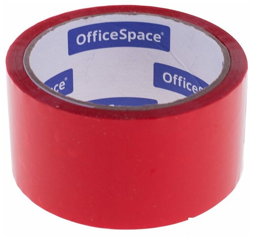 Клейкая лента (скотч) упаковочная OfficeSpace (48мм x 40м 45мкм красная) (КЛ_6288)
