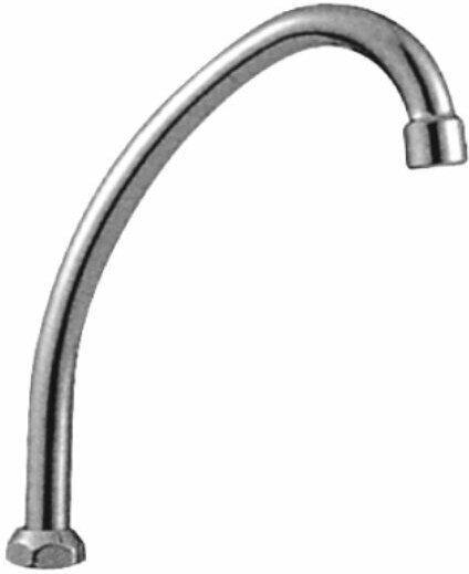 фото Излив для кухонного смесителя OUTE высота от основания 14 см, вынос излива 12 см, внутренняя резьба 3/4"