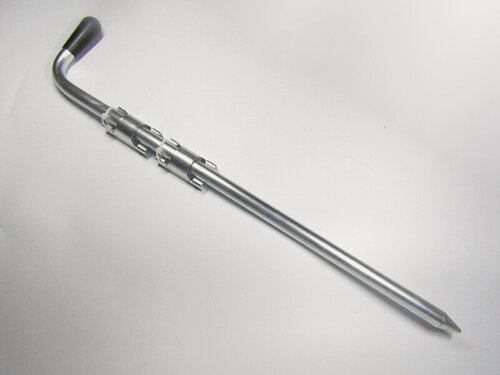 Изображение товара Фиксатор засов ворот вертикальный ноэз ФЗВ 700х22-S, накладной, цинк