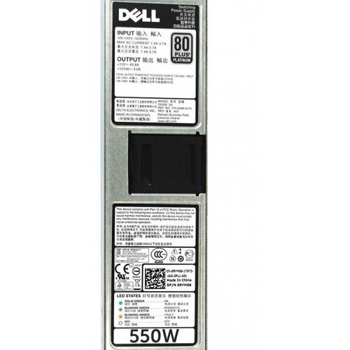 Резервный Блок Питания Dell RYMG6 550W 34415₽