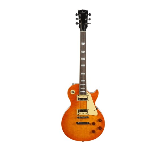 AIERSI LP-24 Sweet Honey Burst Электрогитара, форма корпуса - лес пол, санбёрт