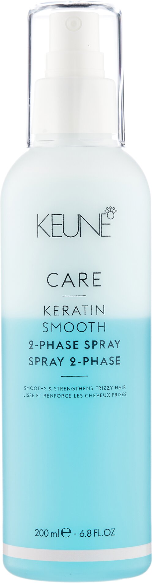 Keune кондиционер-спрей 2-phase Care Keratin Smooth для всех типов волос, 200 мл