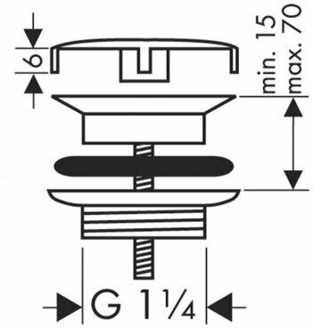 Внешняя часть смесителя для раковины Hansgrohe Rebris 72528000 - фото №4