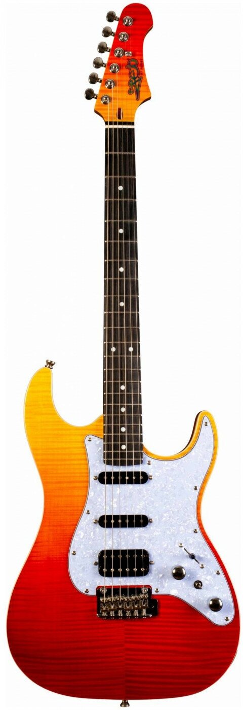 JET JS-600 TRS - Электрогитара, Stratocaster, прозрачный красный