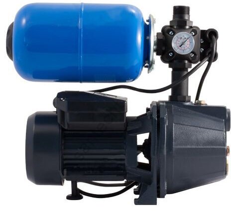 Насосная станция UNIPUMP AUTO JET 100L-5 - 0,75 кВт (5 л, однофазный, Hmax 43 м, Qmax 60 л/мин)