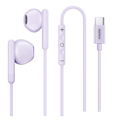 Наушники внутриканальные Remax RM-522a Wired earphone Type-C цвет фиолетовый 40400₽