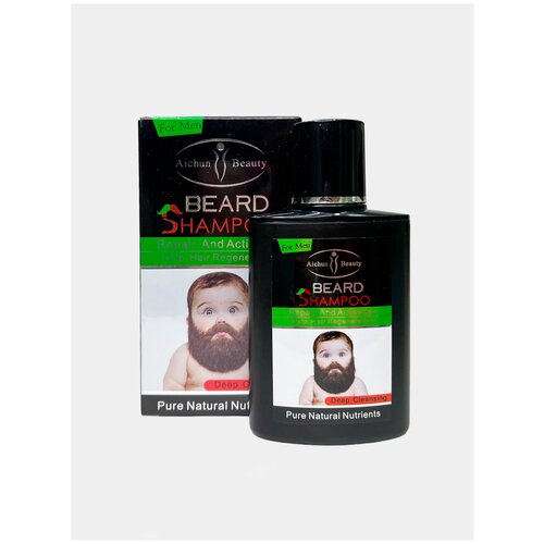 Шампунь для бороды витаминный Aichun Beauty Beard Growth Shampoo Natural Nutrients For Men 100мл bidick natural men beard growth oil products hair loss treatment conditioner groomed fast beard growth enhancer maintenance