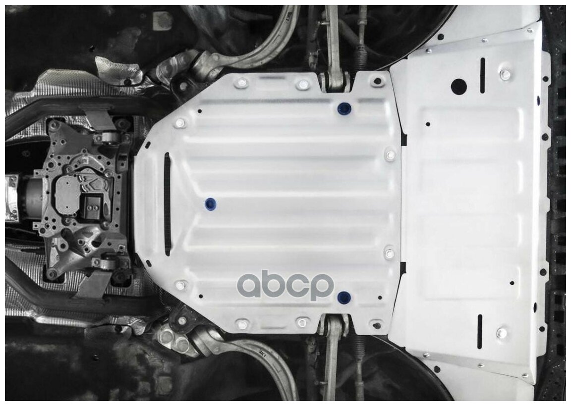 Защита КПП Rival AUDI Q7 2015-..., алюминий 4 мм - фото №4