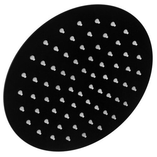 Лейка стационарная ZEIN Z2354, круглая, d=20 см, 1 режим, нержавеющая сталь, черная