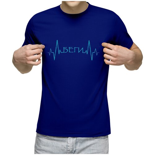 фото Футболка us basic, размер l, синий