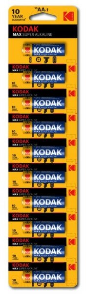 Батарейка AA LR6 (Kodak) (10шт.) MAX SUPER