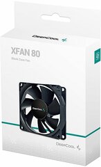 Вентилятор для компьютера DeepCool XFAN 80 Black DP-FDC-XF80 - кулер охлаждения в корпус на пк 80мм