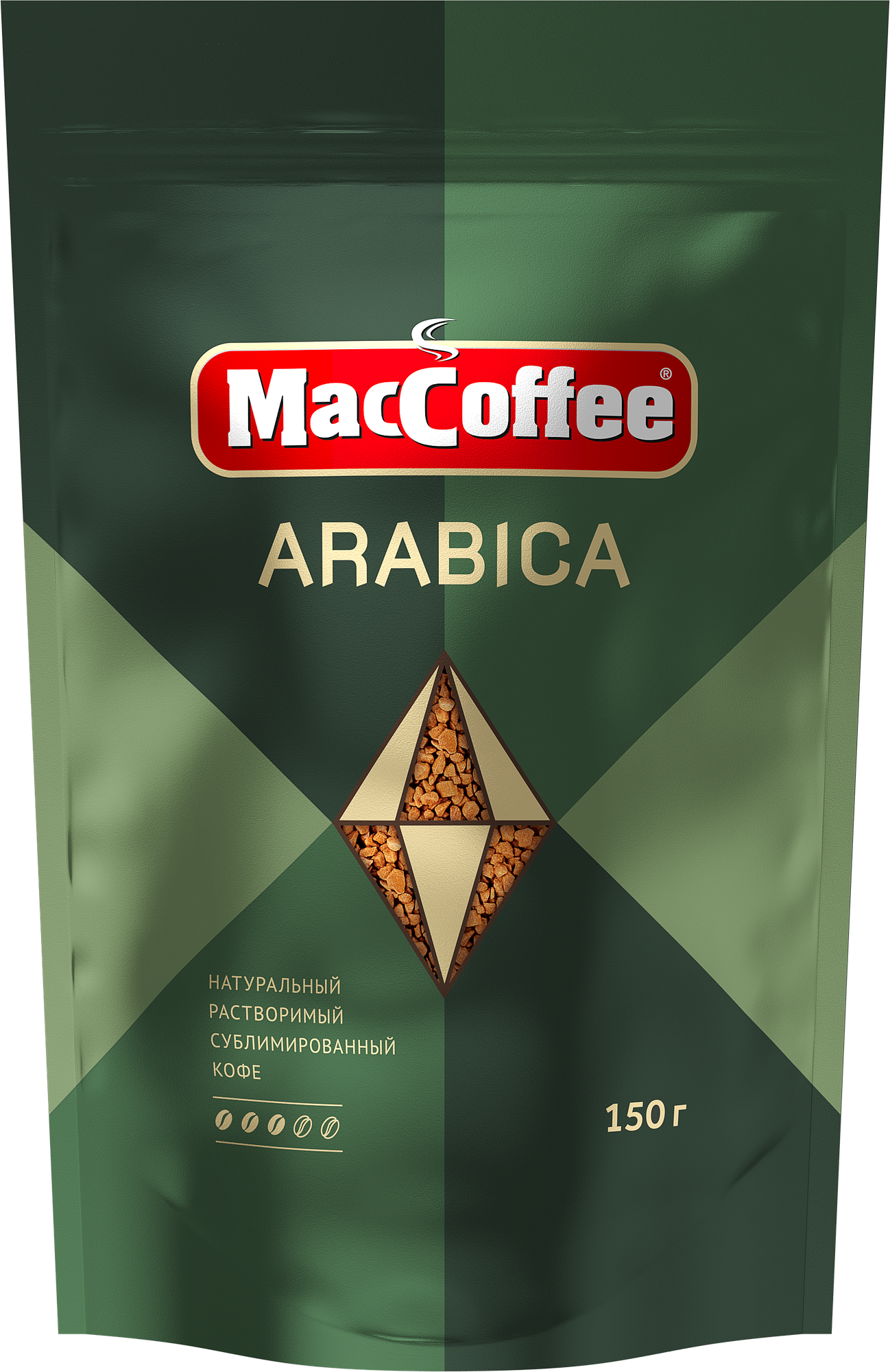 Кофе натуральный растворимый сублимирированный MacCoffee Arabica 12x150г