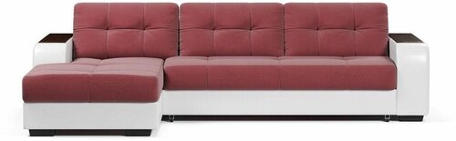 Угловой диван-кровать Брюссель, раскладной, механизм Дельфин, 256х173х115 см, рогожка