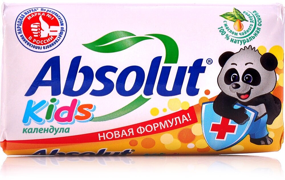 Мыло туалетное Absolut Kids Календула антибактериальное, 90 г - фото №6