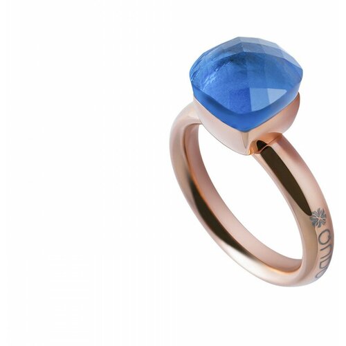 Кольцо Qudo, кристалл, размер 19, синий