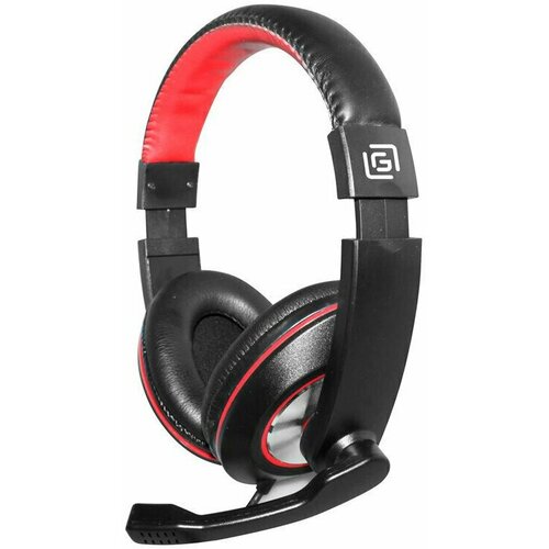 Гарнитура для ПК Oklick HS-L390G DRAGON черный/красный 1.8м (JD-728S), 1450282 компьютерная гарнитура oklick hs l390g dragon черный