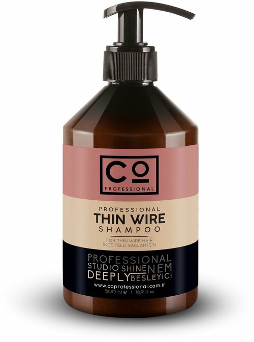 Шампунь для тонких волос CO PROFESSIONAL Thin Wire Shampoo, 500 мл