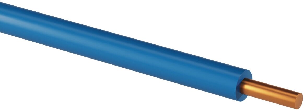 Провод ПуВнг(А)-LS 1х1,5 ГОСТ (100м), синий TDM - фотография № 2