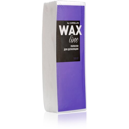 Carelax Полоски для депиляции WAX line 100 шт. белый