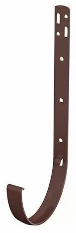 Кронштейн желоба металлический технониколь для ПВХ 125/82мм коричневый RAL 8016