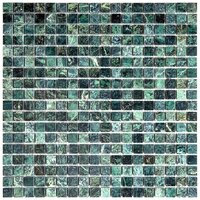 Мозаика из мрамора Natural Mosaic 7M069-15P зеленый квадрат глянцевый