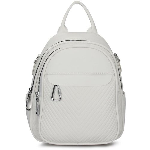 Маленькая женская сумка-рюкзак «Клео Small» 1592 White