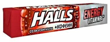Леденцы Halls Energy Кола, 25 г, 12 уп.