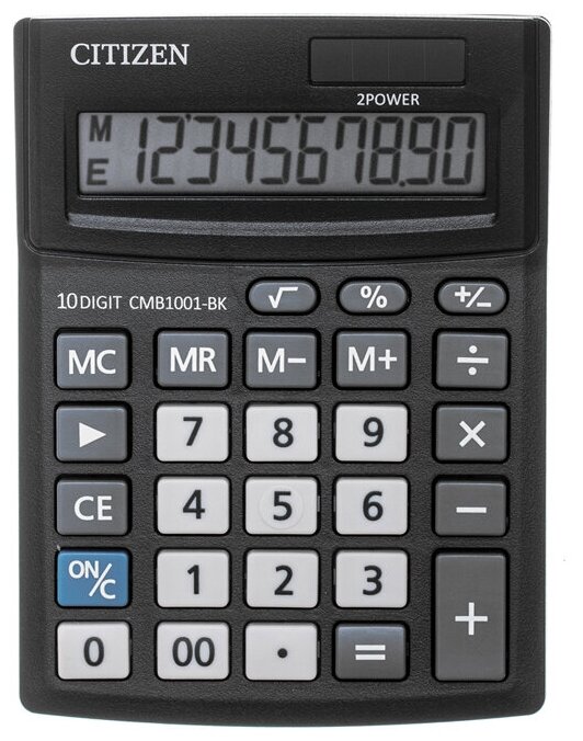Калькулятор настольный Citizen Business Line CMB1001-BK (10-разрядный) черный (CMB1001-BK)