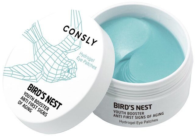 CONSLY Hydrogel Bird's Nest Eye Patches Гидрогелевые патчи для области вокруг глаз с экстрактом ласточкиного гнезда