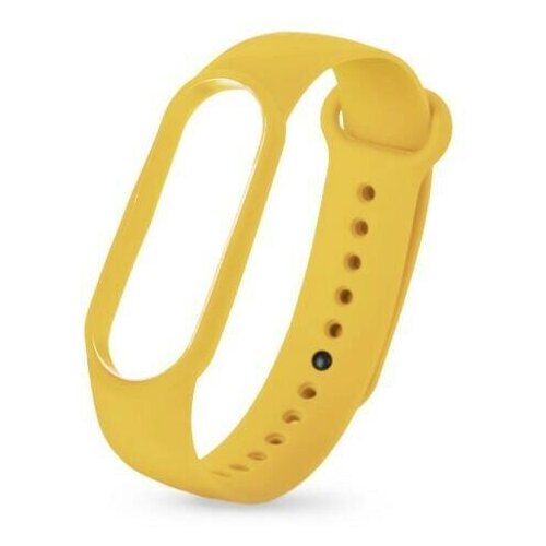 Сменный ремешок Isa для Xiaomi Mi Band 5/ Mi Band 6 yellow (Желтый) isa сменный ремешок для xiaomi mi band 7 loop yellow желтый