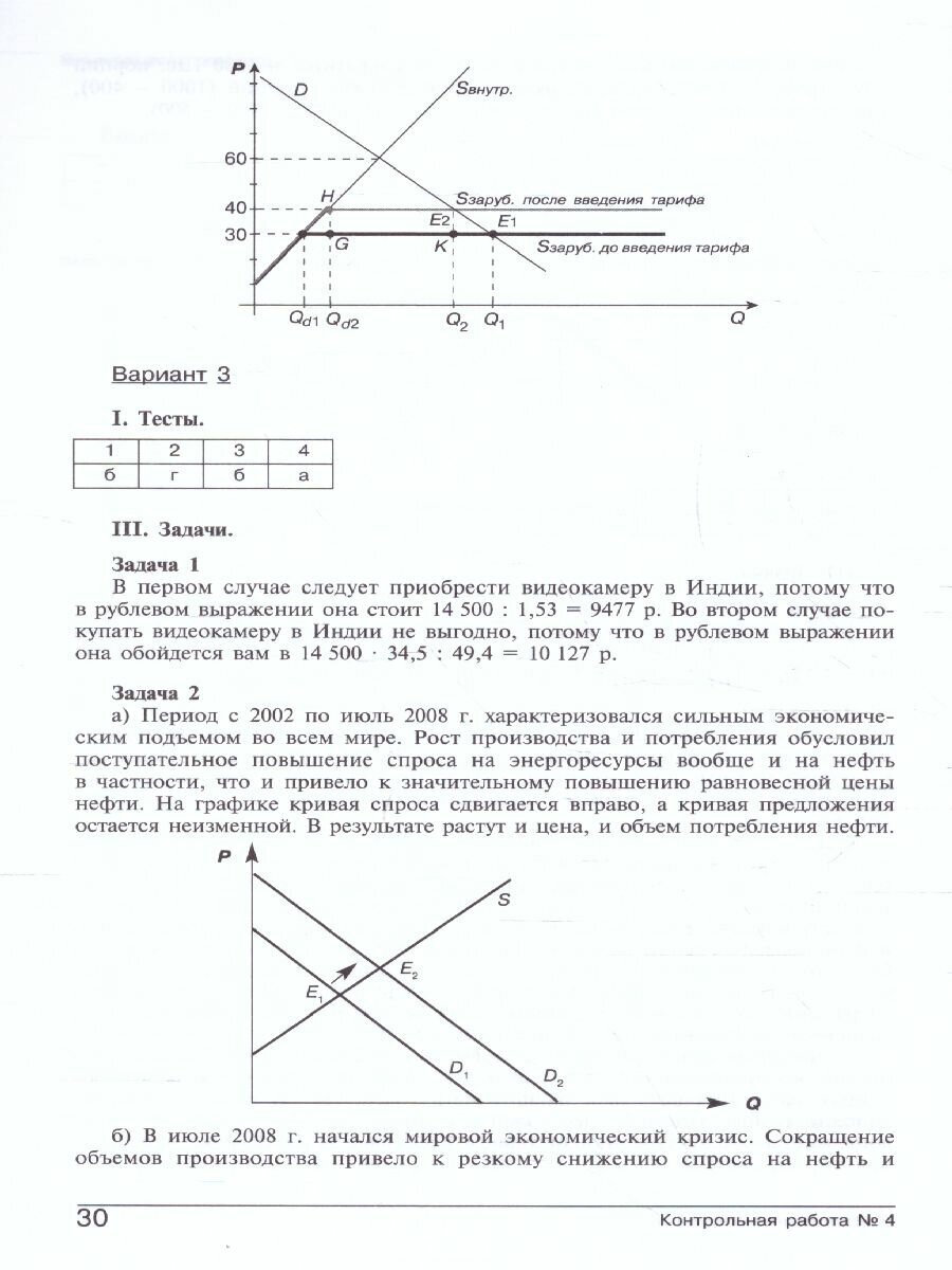 Методический комментарий к самостоятельным и контрольным работам по экономике Базовый и углубленный уровни - фото №5