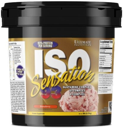 Протеин Ultimate Nutrition Iso Sensation, Клубника 2270 г