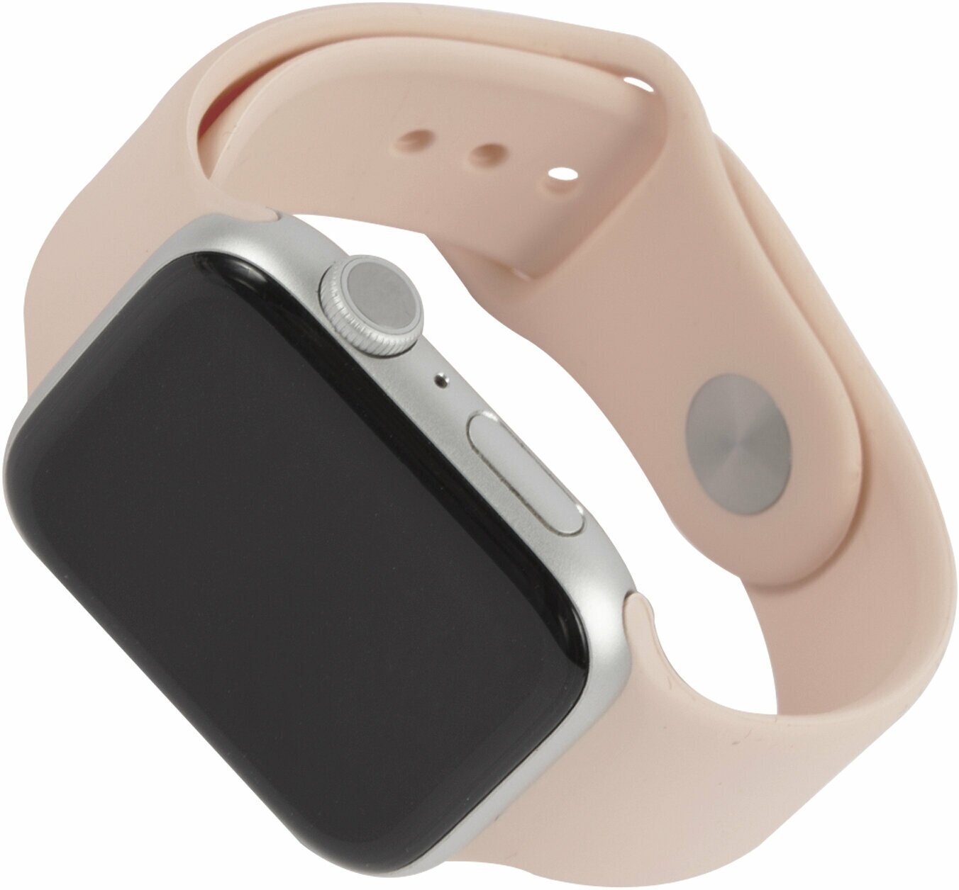 Ремешок для Apple watch 42 - 44 mm Series 345 SE6/Силиконовый ремешок для smart watch/Браслет для смарт часов Эппл песочный