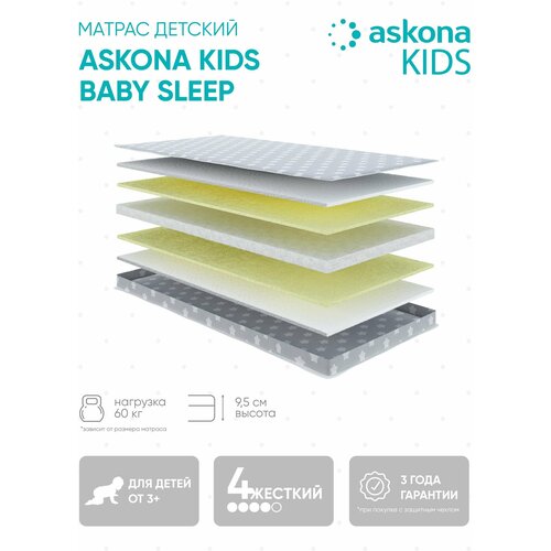 Матрас детский анатомический Askona (Аскона) KIDS Baby Sleep 70х160