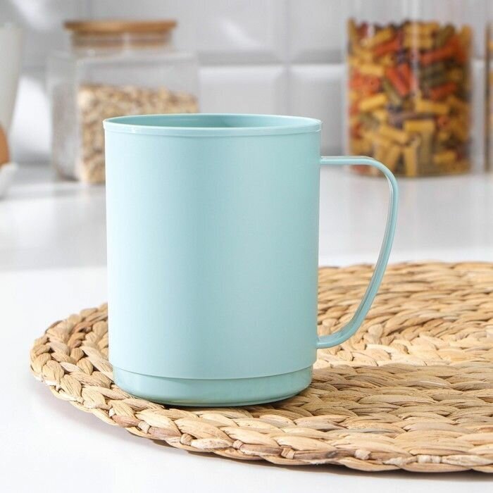 фото Кружка "Picnic", 400 мл, 10,9х8,1х10,1 см, цвет cветло-голубой
