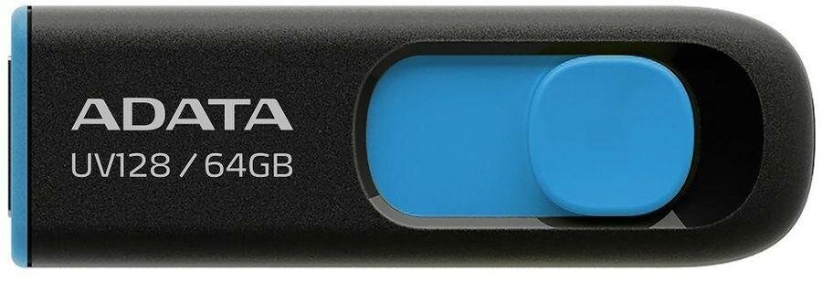 Флэш-накопитель usb3.1 64gb blue auv128-64g-rbe adata