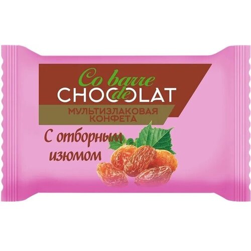 Co Barre de Chocolat с изюмом, 2кг (коробка)