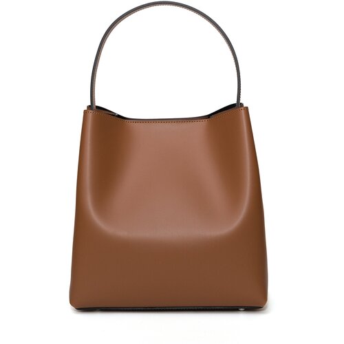 Сумка Sorrisi Италия / натуральная кожа, вместительная, модная, стильная, классическая / кэмел / Страна дизайна и производства Италия